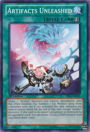 Artifacts Unleashed [PRIO-EN061] Common Yu-Gi-Oh!
