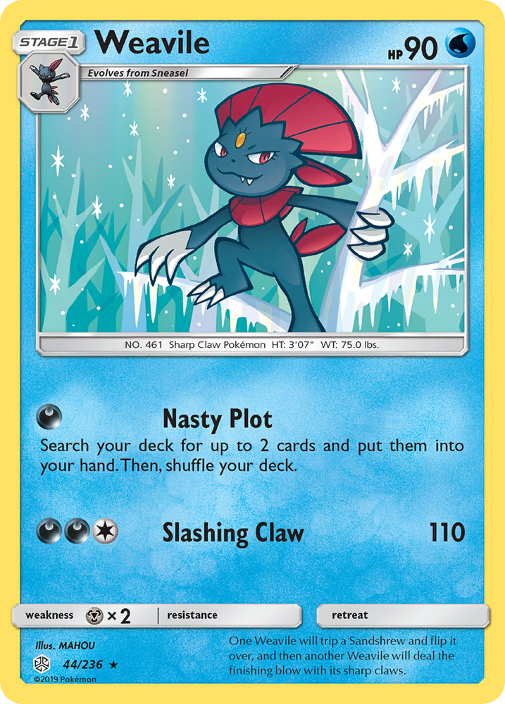 Weavile (44/236) [Sun & Moon: Cosmic Eclipse] Pokémon