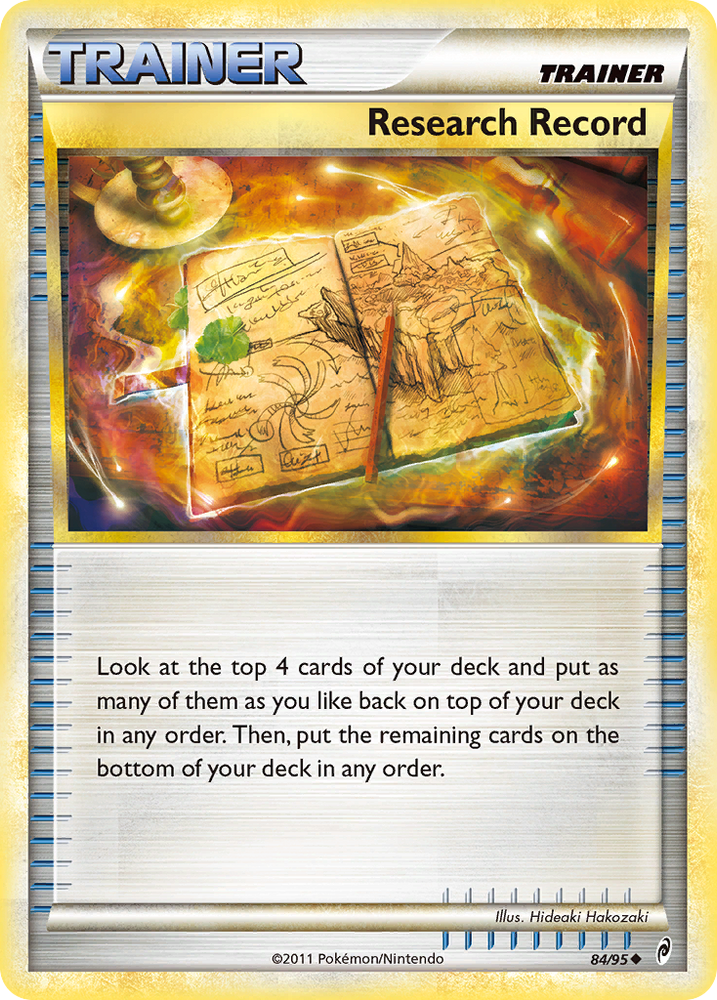 Research Record (84/95) [HeartGold & SoulSilver: Call of Legends] Pokémon
