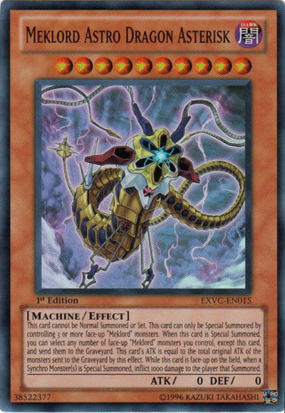 Meklord Astro Dragon Asterisk [EXVC-EN015] Super Rare Yu-Gi-Oh!