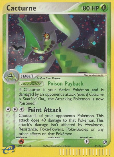 Cacturne (2/100) [EX: Sandstorm] Pokémon