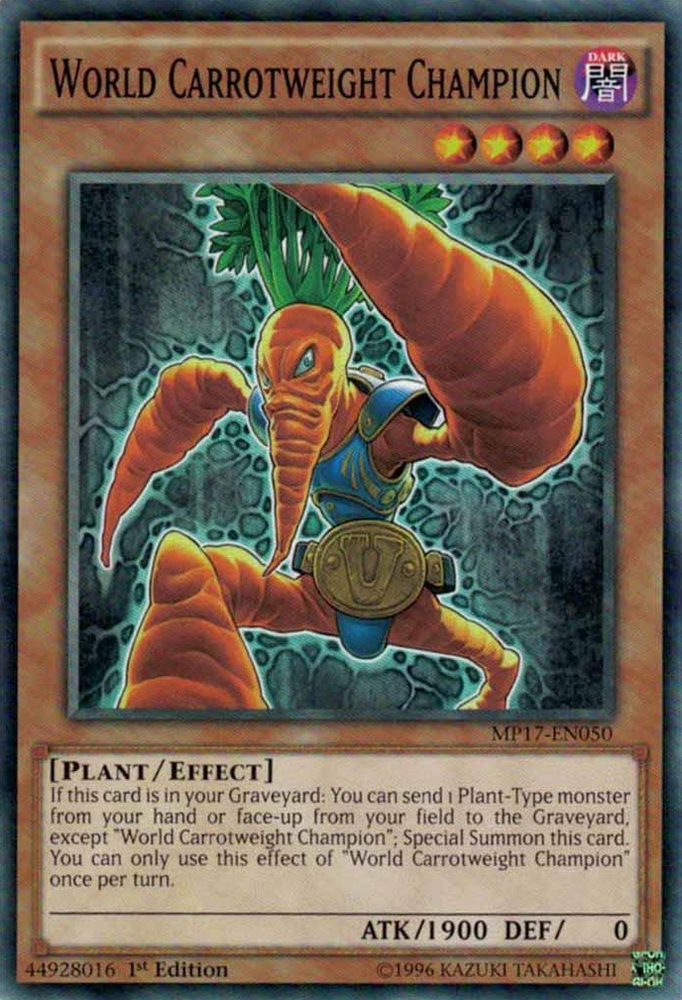 World Carrotweight Champion [MP17-EN050] Common Yu-Gi-Oh!
