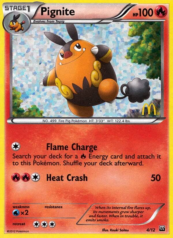 Pignite (4/12) [McDonald's Promos: 2012 Collection] Pokémon