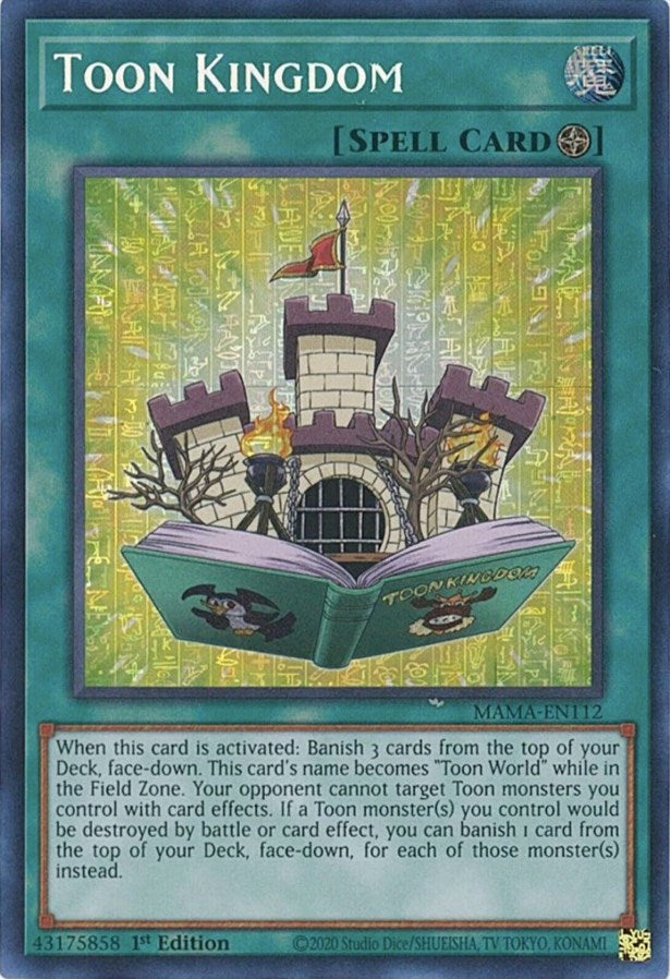 Toon Kingdom [MAMA-EN112] Secret Pharaoh's Rare Yu-Gi-Oh!