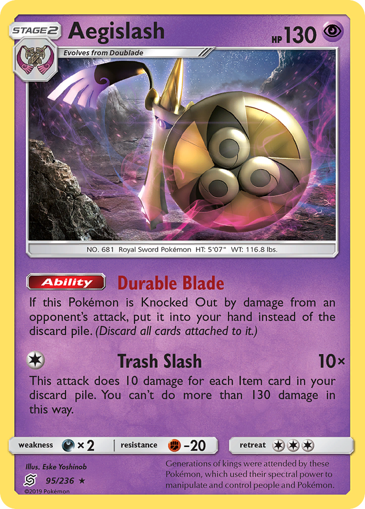 Aegislash (95/236) [Sun & Moon: Unified Minds] Pokémon