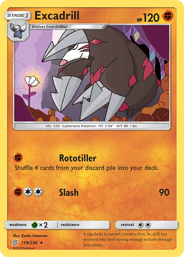 Excadrill (119/236) [Sun & Moon: Unified Minds] Pokémon