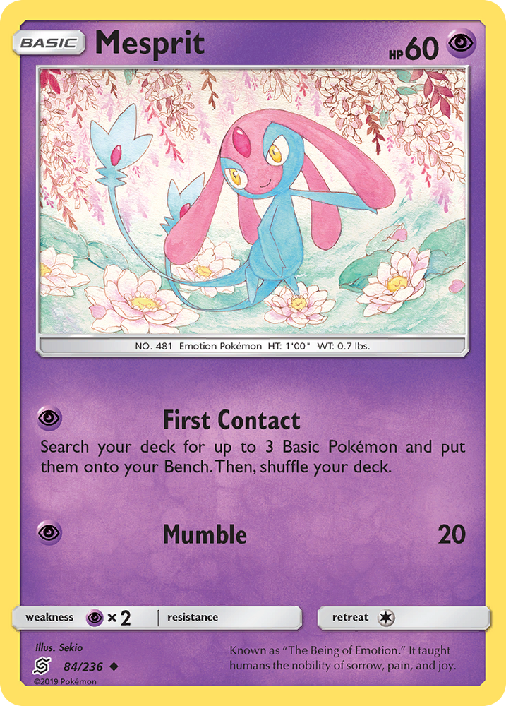 Mesprit (84/236) [Sun & Moon: Unified Minds] Pokémon