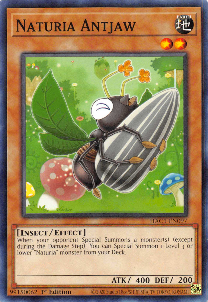 Naturia Antjaw [HAC1-EN097] Common Yu-Gi-Oh!