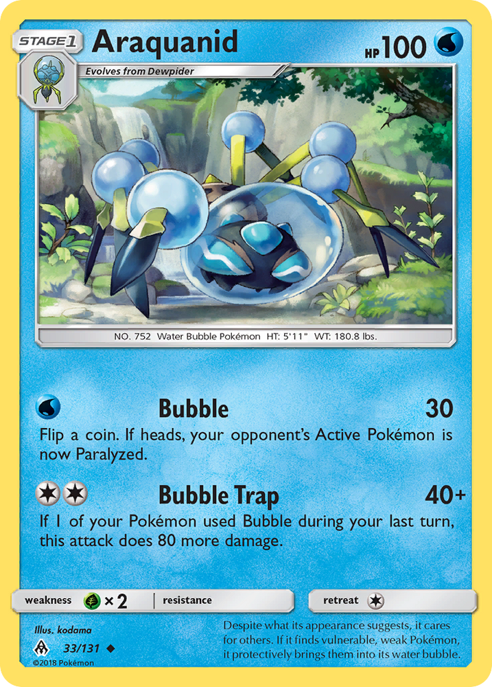 Araquanid (33/131) [Sun & Moon: Forbidden Light] Pokémon