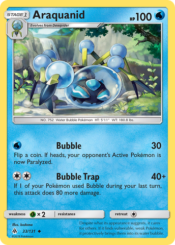 Araquanid (33/131) [Sun & Moon: Forbidden Light] Pokémon
