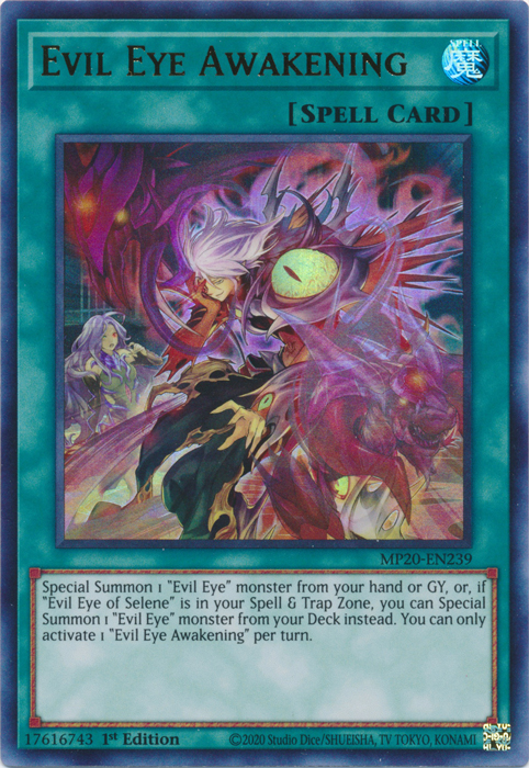 Evil Eye Awakening [MP20-EN239] Ultra Rare Yu-Gi-Oh!