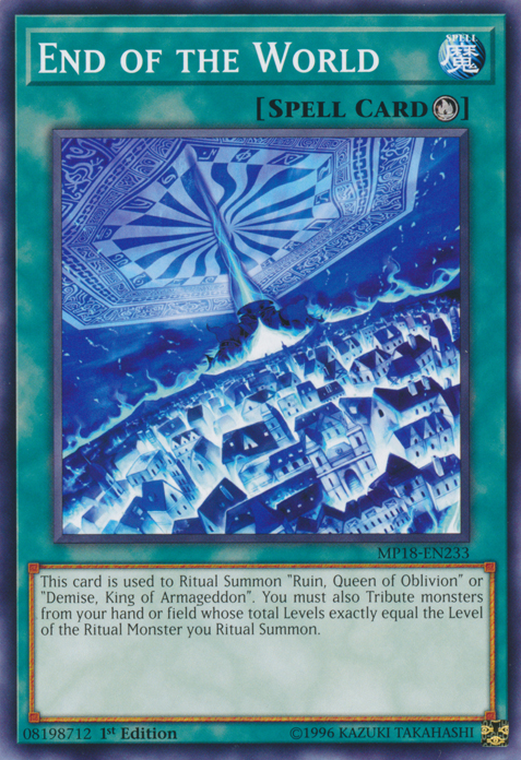 End of the World [MP18-EN233] Common Yu-Gi-Oh!