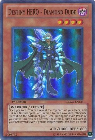Destiny HERO - Diamond Dude [LCGX-EN124] Super Rare Yu-Gi-Oh!