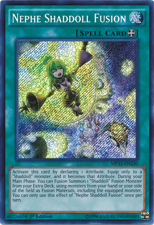 Nephe Shaddoll Fusion [MP15-EN230] Secret Rare Yu-Gi-Oh!