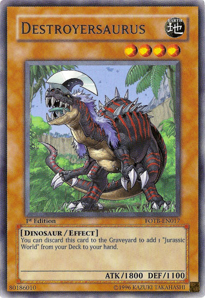 Destroyersaurus [FOTB-EN017] Rare Yu-Gi-Oh!