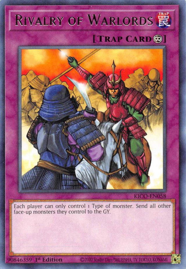 Rivalry of Warlords [KICO-EN058] Rare Yu-Gi-Oh!