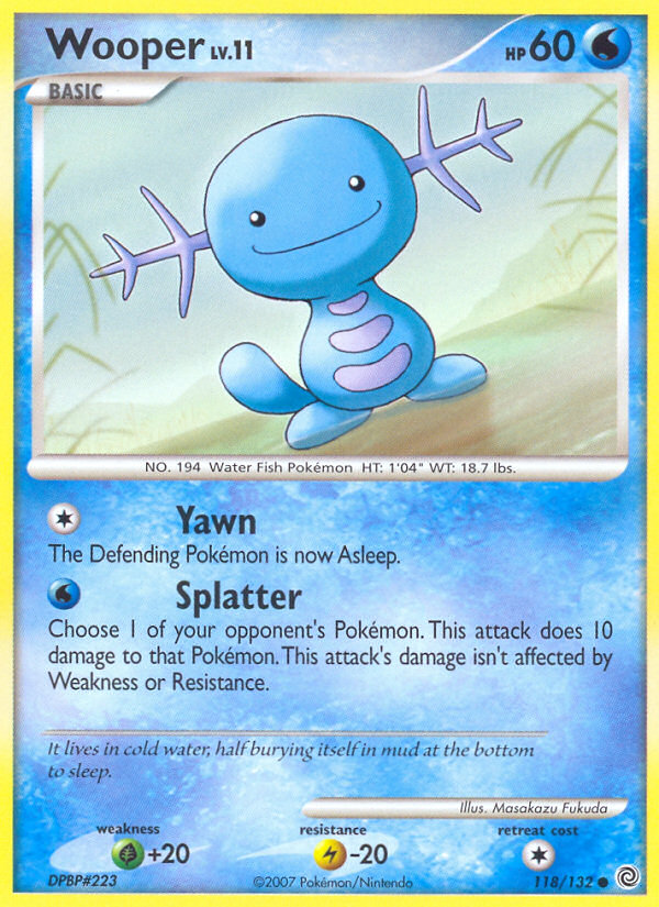 Wooper (118/132) [Diamond & Pearl: Secret Wonders] Pokémon