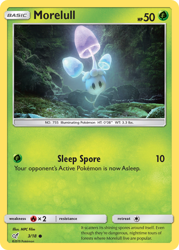 Morelull (3/18) [Sun & Moon: Detective Pikachu] Pokémon