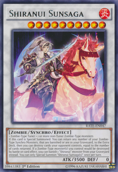 Shiranui Sunsaga [RATE-EN047] Rare Yu-Gi-Oh!