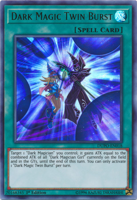 Dark Magic Twin Burst [DUPO-EN018] Ultra Rare Yu-Gi-Oh!