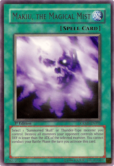 Makiu, the Magical Mist [CRMS-EN091] Rare Yu-Gi-Oh!
