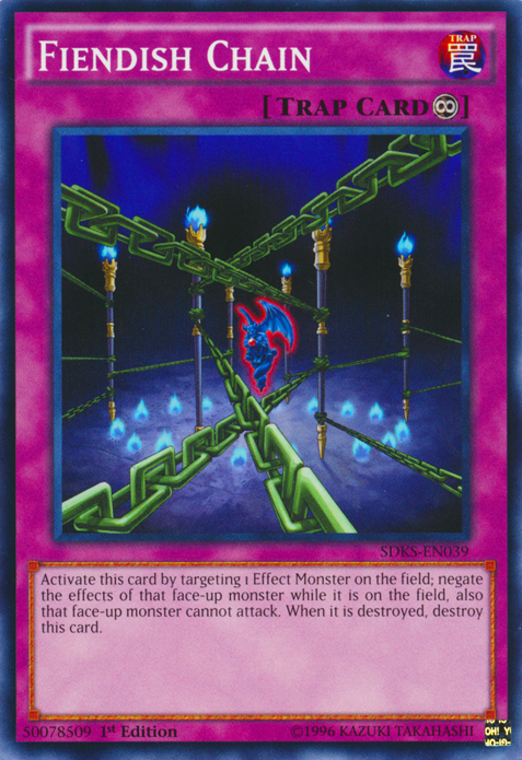 Fiendish Chain [SDKS-EN039] Common Yu-Gi-Oh!