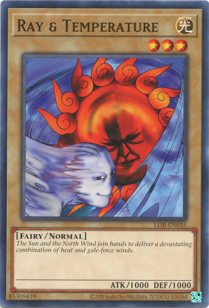 Ray & Temperature (25th Anniversary) [LOB-EN035] Common Yu-Gi-Oh!