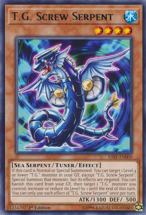 T.G. Screw Serpent [SAST-EN009] Rare Yu-Gi-Oh!