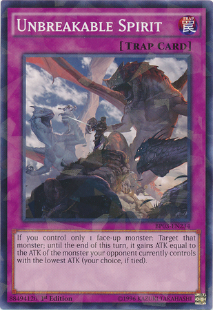 Unbreakable Spirit [BP03-EN234] Shatterfoil Rare Yu-Gi-Oh!