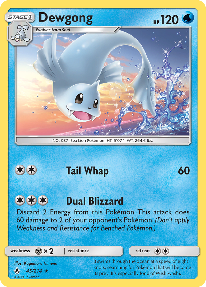 Dewgong (45/214) [Sun & Moon: Unbroken Bonds] Pokémon