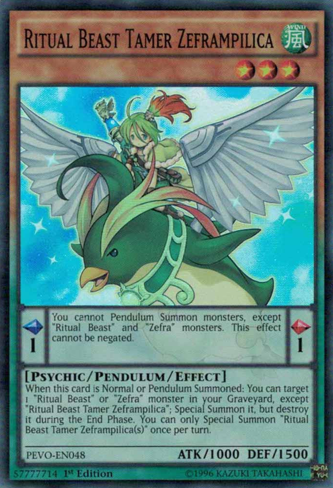 Ritual Beast Tamer Zeframpilica [PEVO-EN048] Super Rare Yu-Gi-Oh!