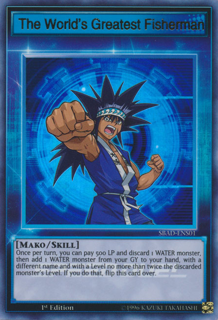 The World's Greatest Fisherman [SBAD-ENS01] Ultra Rare Yu-Gi-Oh!
