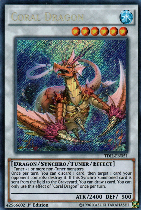 Coral Dragon [TDIL-EN051] Secret Rare Yu-Gi-Oh!