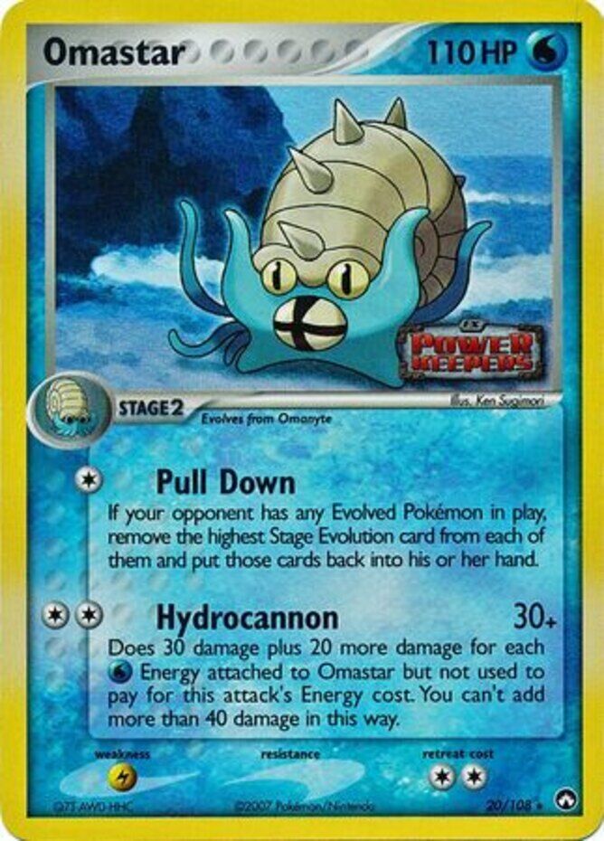 Omastar (20/108) (Stamped) [EX: Power Keepers] Pokémon