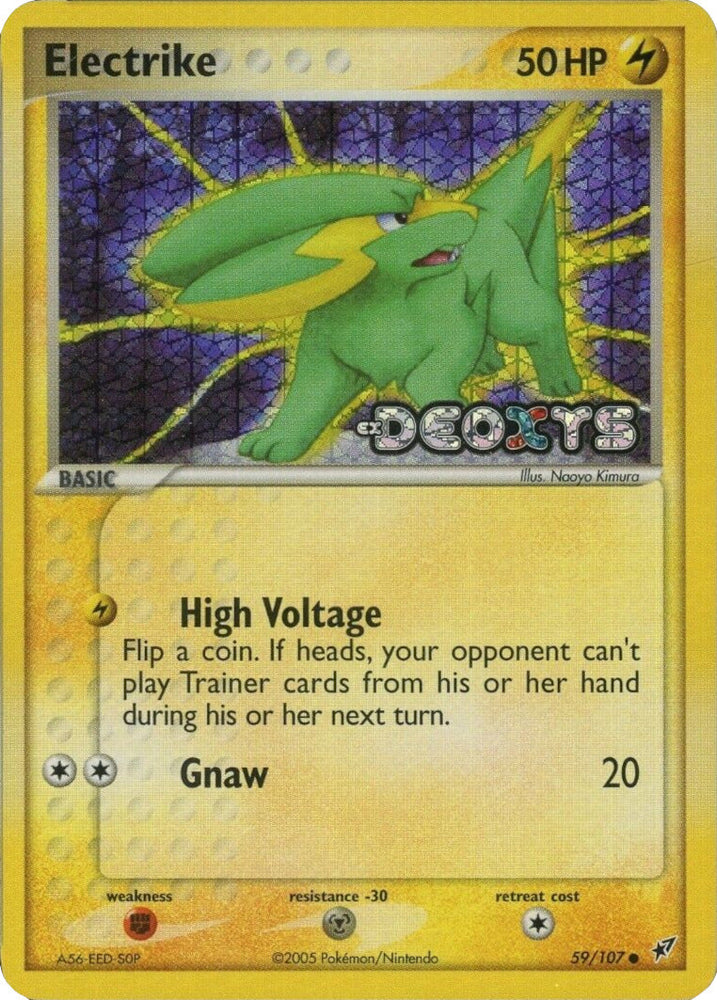 Electrike (59/107) (Stamped) [EX: Deoxys] Pokémon
