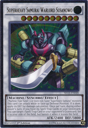 Superheavy Samurai Warlord Susanowo [SECE-EN048] Ultimate Rare Yu-Gi-Oh!