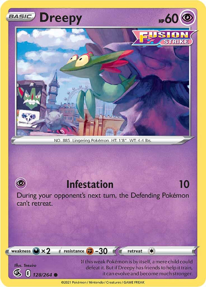 Dreepy (128/264) [Sword & Shield: Fusion Strike] Pokémon