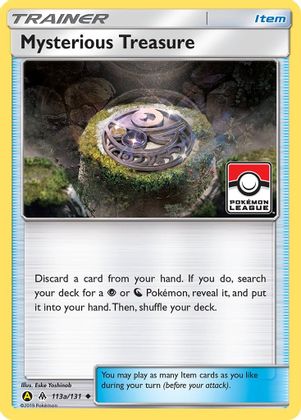 Mysterious Treasure (113a/131) (League Promo) [Sun & Moon: Forbidden Light] Pokémon