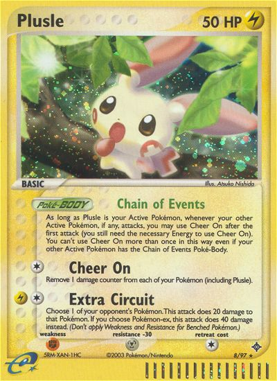Plusle (8/97) [EX: Dragon] Pokémon