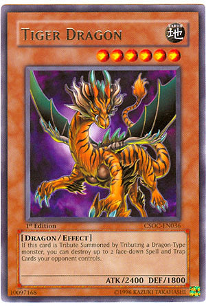 Tiger Dragon [CSOC-EN036] Rare Yu-Gi-Oh!