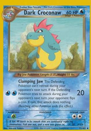 Dark Croconaw (32/105) [Neo Destiny Unlimited] Pokémon