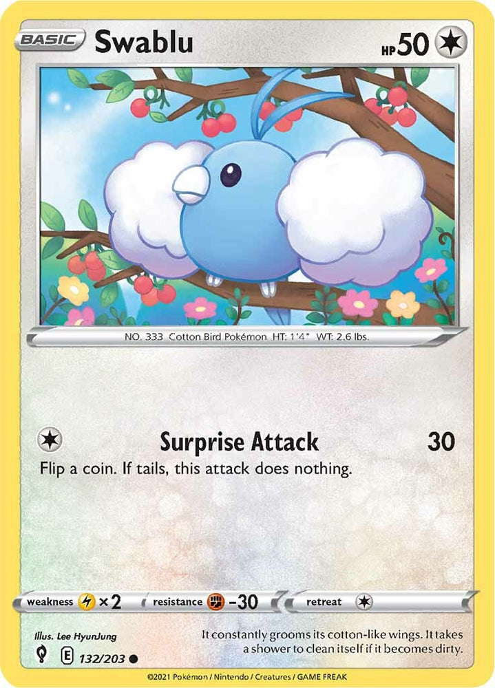 Swablu (132/203) [Sword & Shield: Evolving Skies] Pokémon