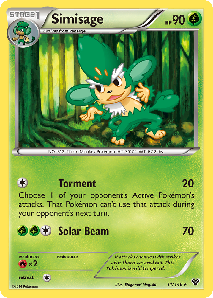 Simisage (11/146) [XY: Base Set] Pokémon