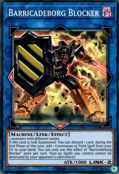 Barricadeborg Blocker [OP15-EN006] Super Rare Yu-Gi-Oh!