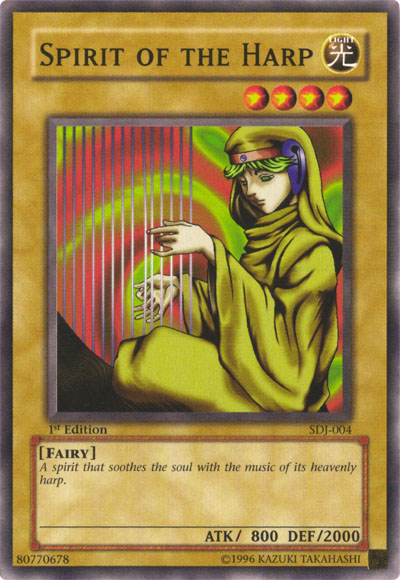 Spirit of the Harp [SDJ-004] Common Yu-Gi-Oh!
