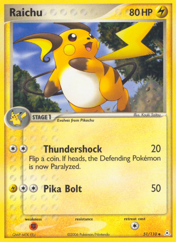 Raichu (51/110) [EX: Holon Phantoms] Pokémon