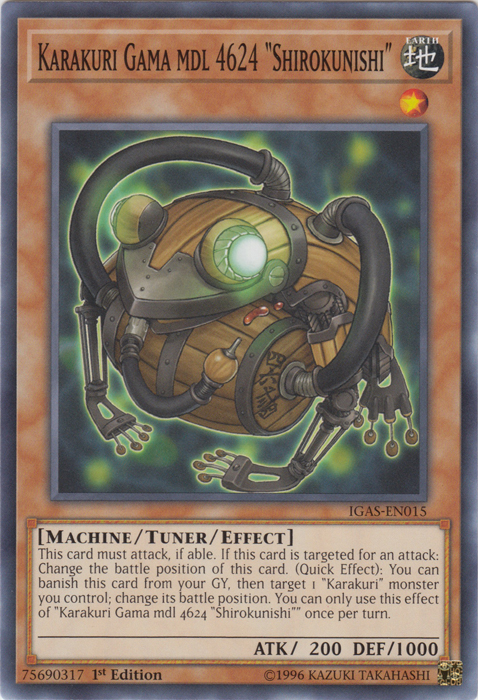 Karakuri Gama mdl 4624 "Shirokunishi" [IGAS-EN015] Common Yu-Gi-Oh!