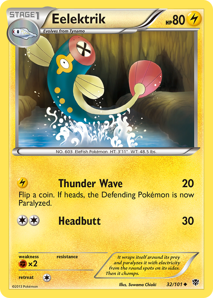 Eelektrik (32/101) [Black & White: Plasma Blast] Pokémon