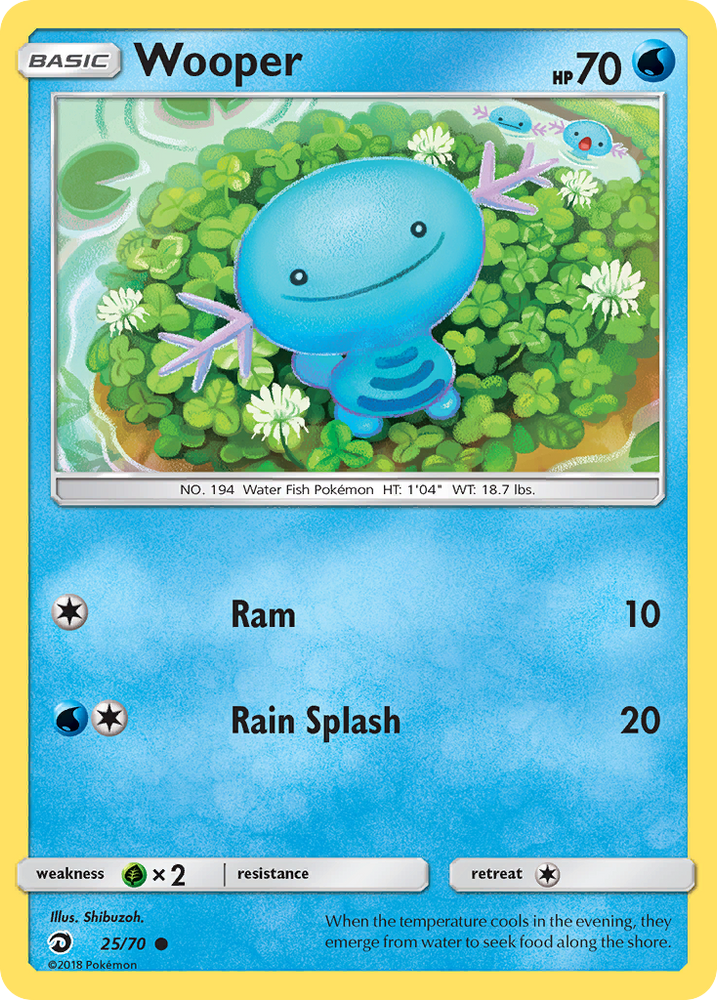 Wooper (25/70) [Sun & Moon: Dragon Majesty] Pokémon