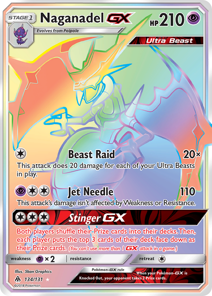 Naganadel GX (134/131) [Sun & Moon: Forbidden Light] Pokémon